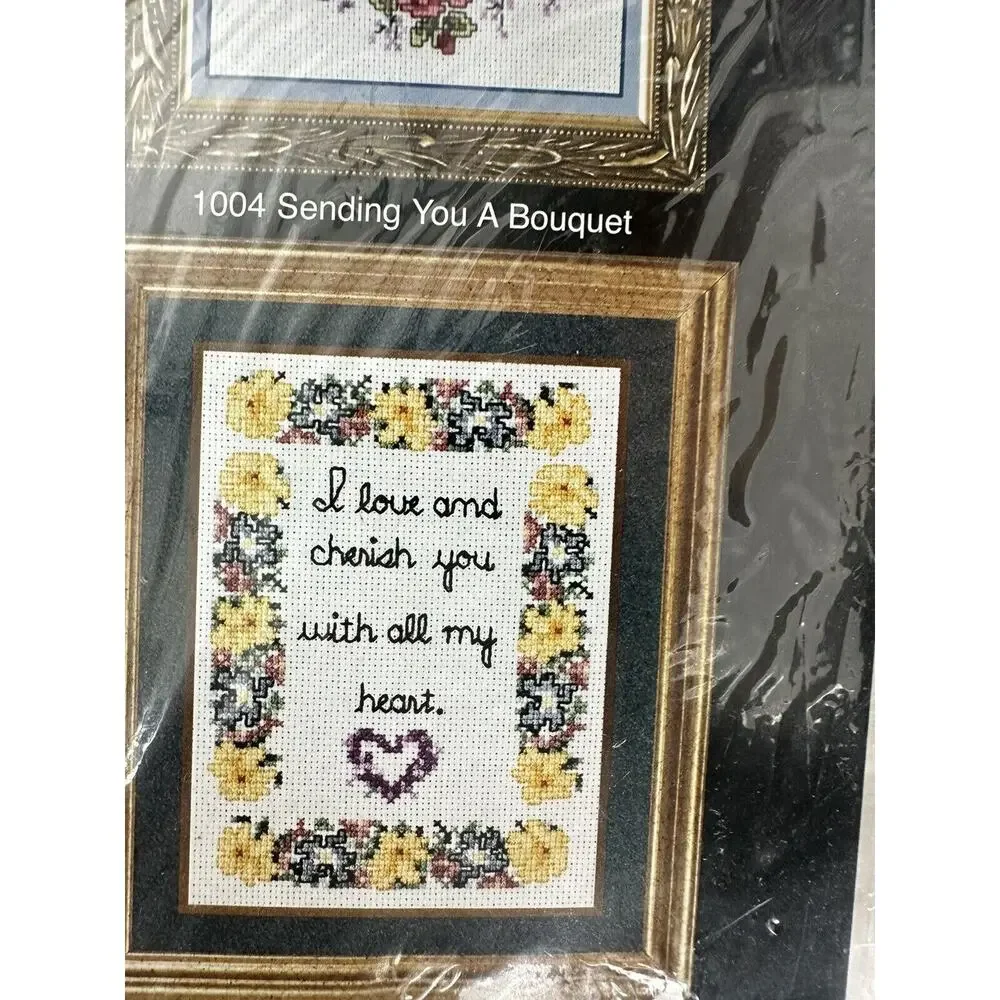 Vintage Sandi Phipps Mother Husband Lovers #86 Counted Cross Stitch Kit 4 Design
